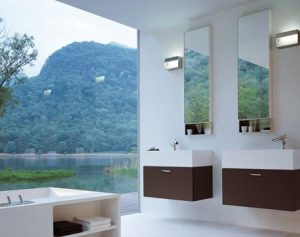 Création d'espaces différents dans une salle de bains