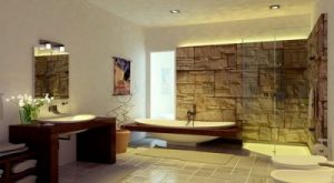 Salle de bains inspirée de l'environnement